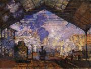 Claude Monet Gare Saint-Lazare oil